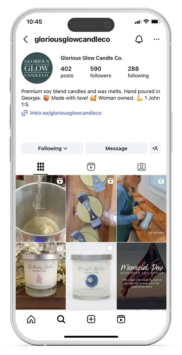 Glorious Glow Social Grid