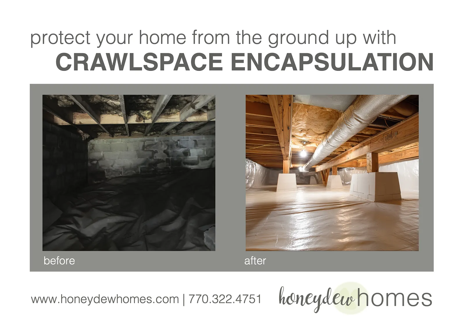 Honeydew Homes postcard front