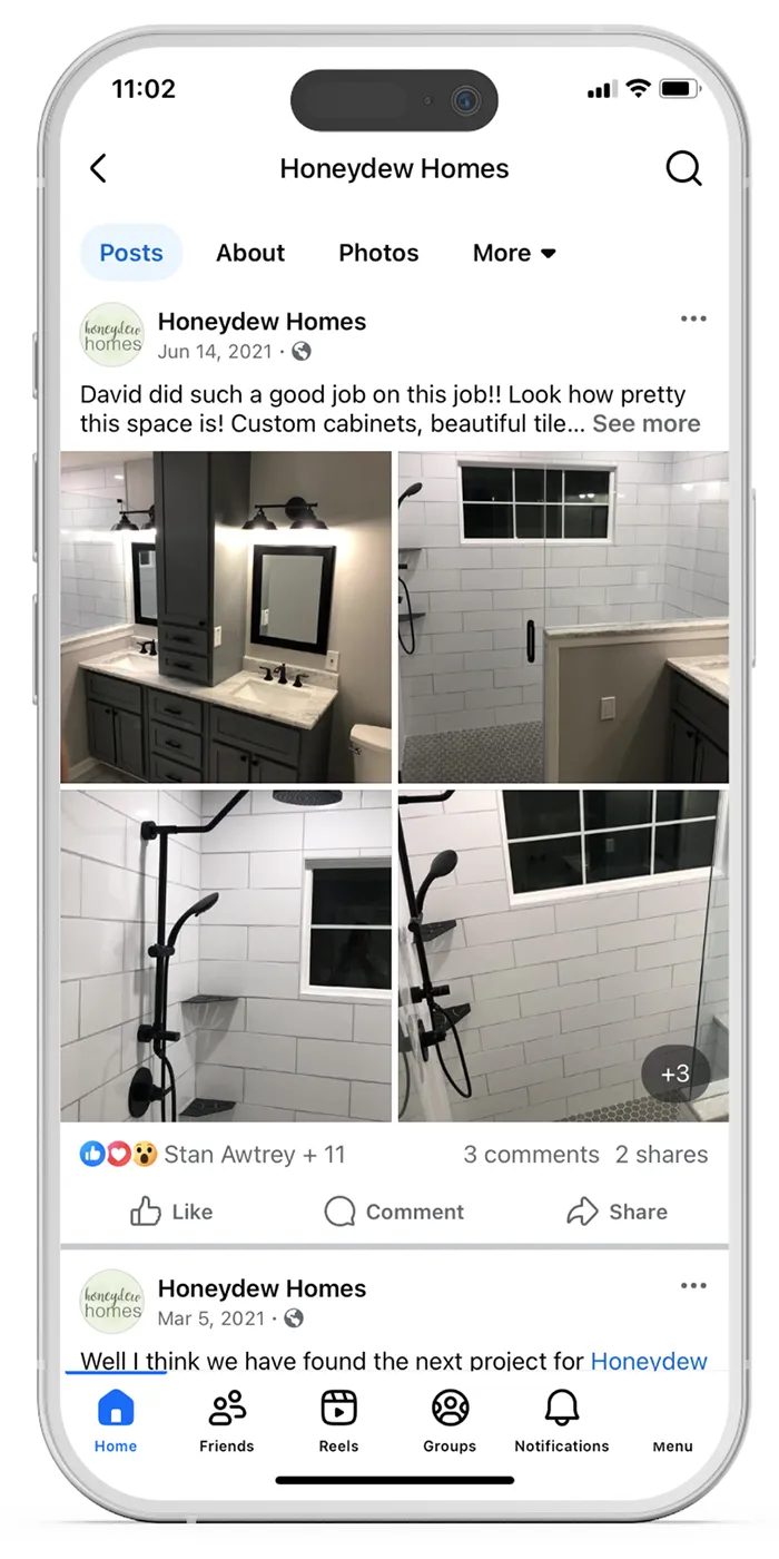 Honeydew Homes Social Media Grid