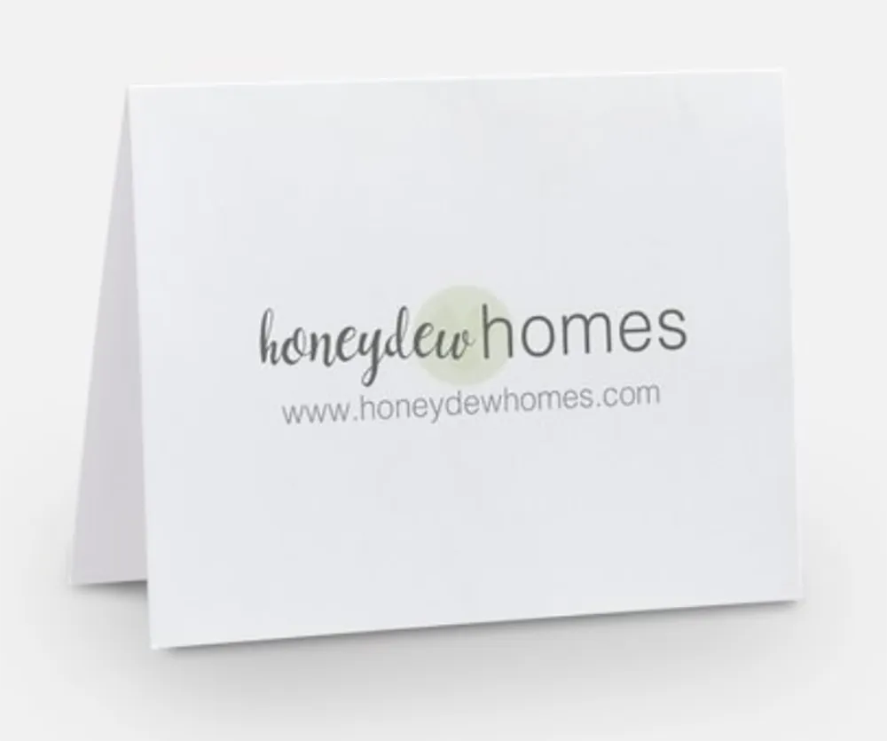 Honeydew Thank You Note Back