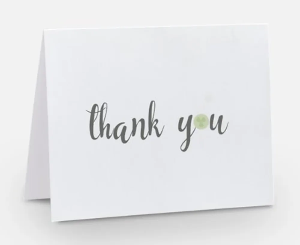 Honeydew Thank You Note Front