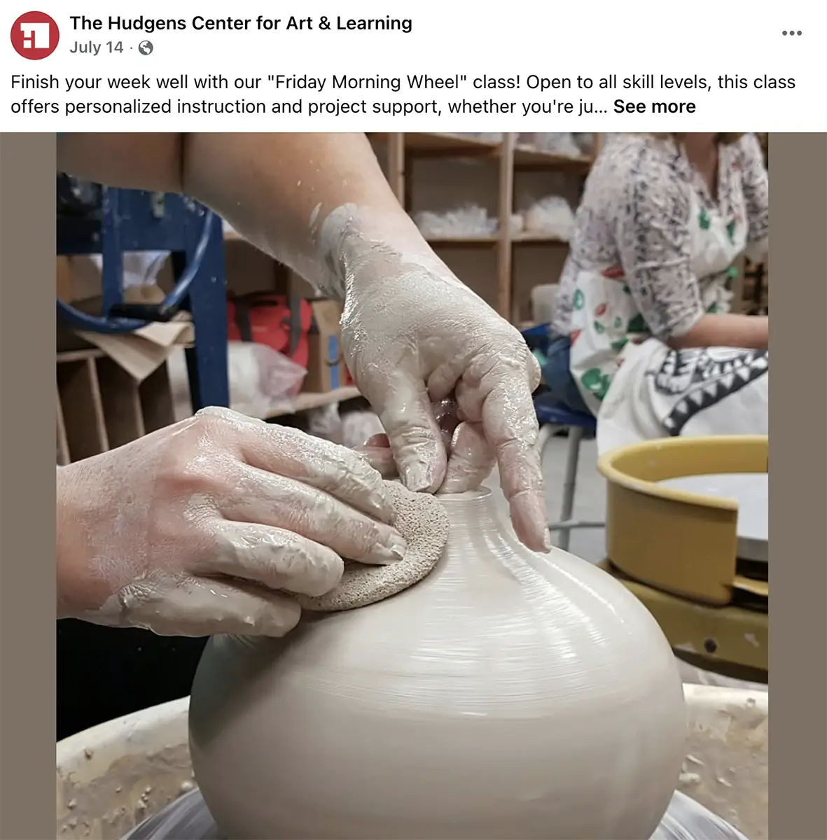 Hudgens Art Center Facebook Post